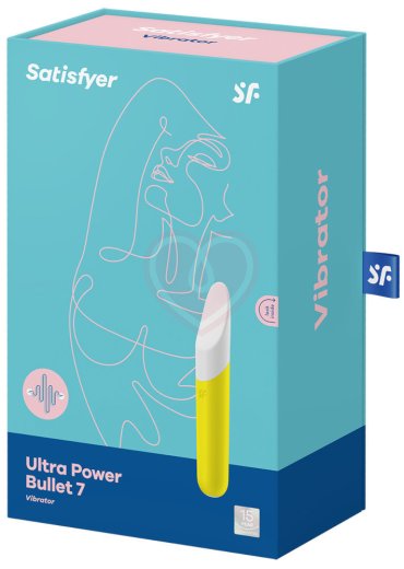 Вибропуля Satisfyer Ultra Power Bullet 7 с вогнутым кончиком жёлтая фото 6