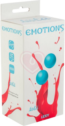 Вагинальные шарики без сцепки Emotions Lexy Small 2,4 см бирюзовые фото 2