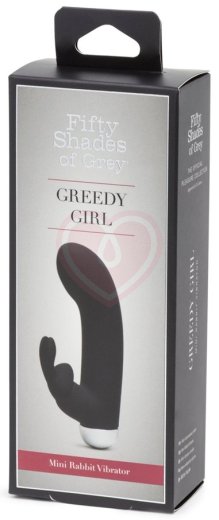 Вибратор с клиторальным стимулятором '50 оттенков серого' Greedy Girl Mini фото 5