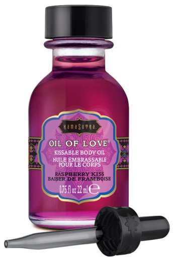 Согревающий гель KamaSutra Oil of Love Raspberry Kiss Малина 22 мл фото 1
