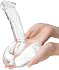 Стеклянный фаллоимитатор на подставке Rideable Standing Glass Cock With Stability Base фото 6
