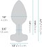 Анальная пробка с кристаллом сердцем и вибрацией b-Vibe Heart Shape Jewel Plug M/L красная фото 10