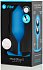 Утяжелённая анальная пробка для ношения b-Vibe Snug Plug 5 большая синяя фото 6