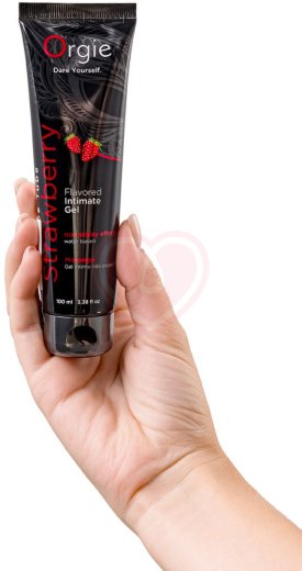 Оральный лубрикант Orgie Lube Tube Клубника 100 мл фото 3