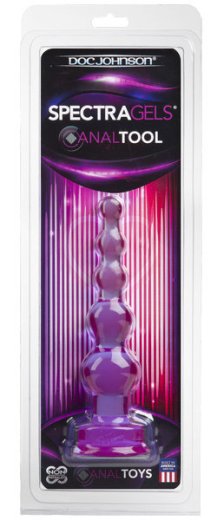 Анальная ёлочка SpectraGels Anal Tool фиолетовая фото 2