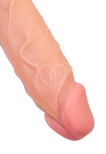 Реалистичный фаллоимитатор с мошонкой на присоске RealStick Nude Wilt телесный фото 3