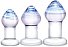 Набор стеклянных анальных пробок Glas Pleasure Droplets фото 1