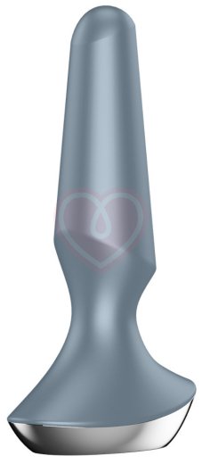 Анальная вибропробка Satisfyer Plug Ilicious 2 с приложением серая фото 3