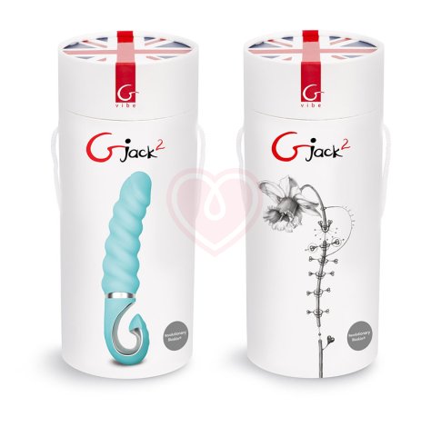 Рельефный витой вибратор Gvibe Gjack 2 бирюзовый фото 3
