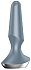 Анальная вибропробка Satisfyer Plug Ilicious 2 с приложением серая фото 3