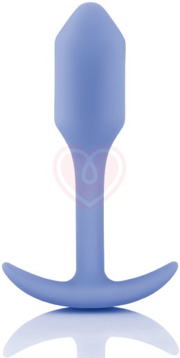 Утяжелённая анальная пробка для ношения b-Vibe Snug Plug 1 мини сиреневая фото 1