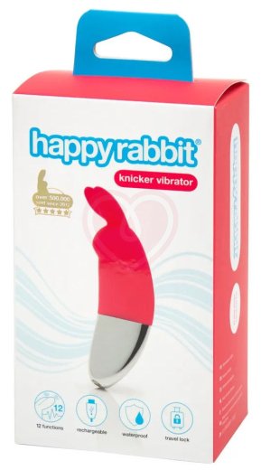 Мини-вибратор с ушками Happy Rabbit розовый фото 4