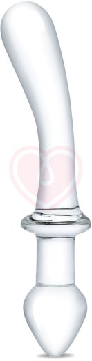 Двусторонний стеклянный фаллоимитатор Glas Classic Handblown фото 1