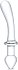 Двусторонний стеклянный фаллоимитатор Glas Classic Handblown фото 1