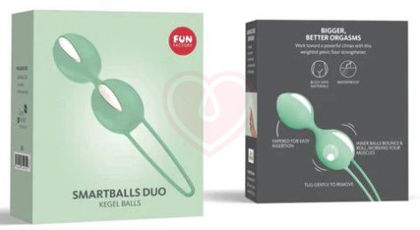 Вагинальные шарики Fun Factory Smartballs Duo мятные фото 2
