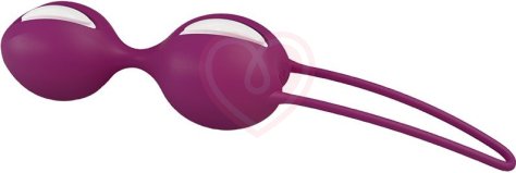 Вагинальные шарики Fun Factory Smartballs Duo фиолетовые фото 3