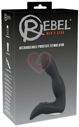 Реалистичный вибростимулятор простаты Rebel чёрный фото 6