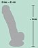 Гибкий силиконовый фаллоимитатор Medical Silicone Dildo 13 см фото 6