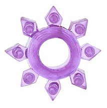 Кольцо эрекционное Toyfa Love Ring снежинка фиолетовое