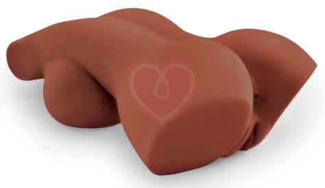 Мастурбатор-торс с грудью, вагиной и попкой PDX Plus Perfect 10 Torso Brown коричневый фото 3