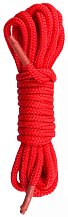 Нейлоновая верёвка Black Bondage Rope 5 м красная