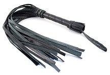 Плётка Sitabella кожаная 60 см чёрная