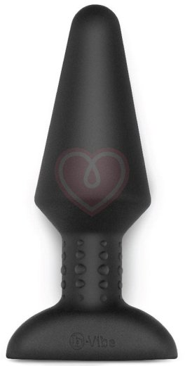 Большая вибропробка с ротацией b-Vibe Rimming Plug XL чёрная фото 2