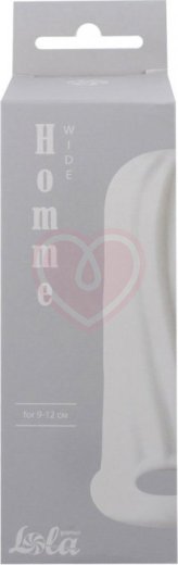 Насадка для увеличения диаметра с двусторонним рельефом Homme Wide для 9-12 см белая фото 2