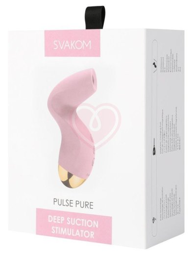 Вакуумный клиторальный стимулятор Svakom Pulse Pure нежно-розовый фото 2