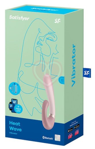 Вибратор Satisfyer Heat Wave с клиторальным стимулятором и нагревом пыльно-розовый фото 2