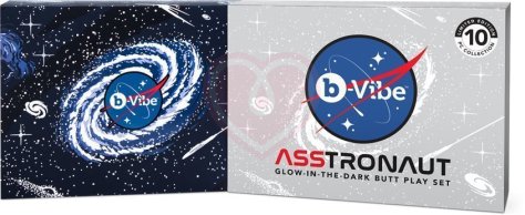 Набор для анальной стимуляции светящийся в темноте b-Vibe Asstronaut Glow In The Dark Set фото 12