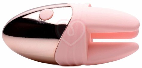 Маленький клиторальный стимулятор Vibrassage Caress Inmi розовый фото 2
