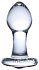 Стеклянная анальная пробка Glas Bling Bling со стразом фото 2