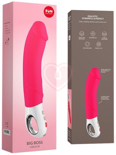 Вибратор Fun Factory Big Boss G5 красный фото 3