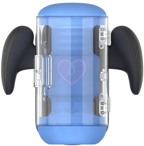 Робот-мастурбатор с вибрацией и нагревом Amovibe Black Knight Massaging Beads фото 1