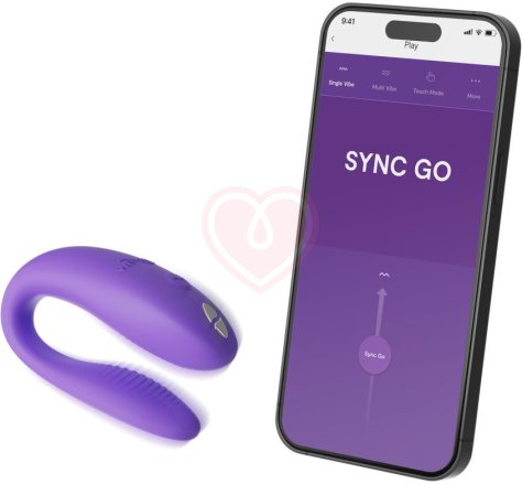 Вибратор для пар We-Vibe Sync Go фиолетовый фото 4