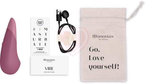 Стимулятор клитора Womanizer Vibe розовый фото 2