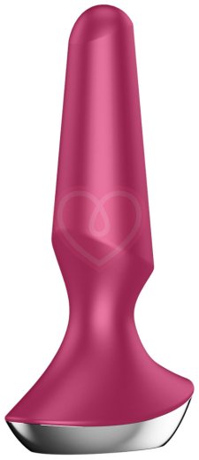 Анальная вибропробка Satisfyer Plug Ilicious 2 с приложением розовая фото 4