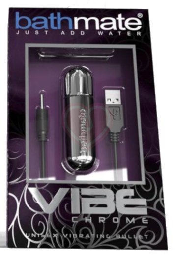Вибропуля Bathmate Vibe Bullet серебряная фото 2