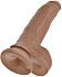 Фаллоимитатор на присоске с мошонкой King Cock with Balls 23 см мулат фото 2