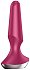 Анальная вибропробка Satisfyer Plug Ilicious 2 с приложением розовая фото 4