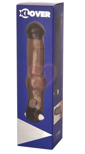 Насадка на пенис с кольцом ToyFa Xlover чёрная фото 5