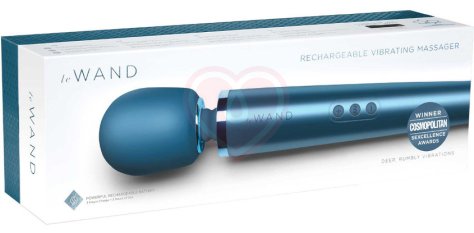 Мощный массажёр Le Wand Rechargeable синий фото 5