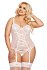 Корсаж с пажами для чулок и стринги SoftLine Brenda белый фото 1