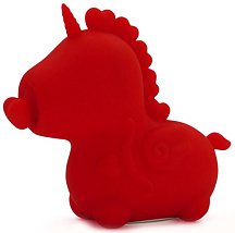 Клиторальный вибратор Unihorn Cupid's Beau с функцией пульсации красный