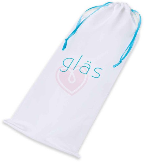 Реалистичный стеклянный фаллоимитатор с мошонкой Glas Realistic Ribbed фото 5
