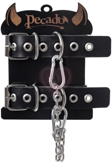 Оковы с люверсами Pecado BDSM черные фото 6