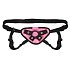 Розовые плюшевые трусики для страпона Strap On Harness Pink фото 3