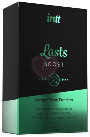 Пролонгирующий гель для мужчин Intt Lasts Boost 15 мл фото 2