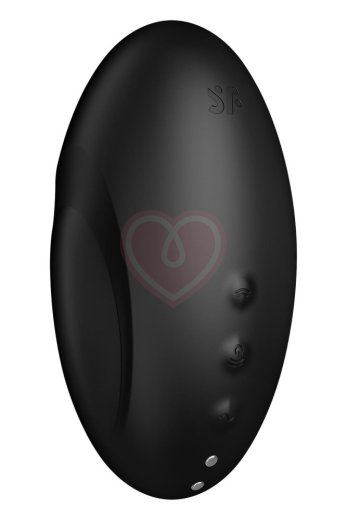 Вакуумный стимулятор с вибрацией Satisfyer Vulva Lover 3 чёрный фото 4